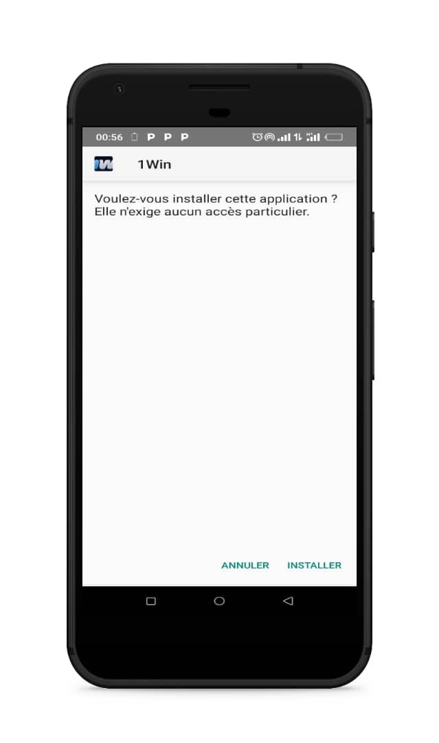 Install the application 1win kenya