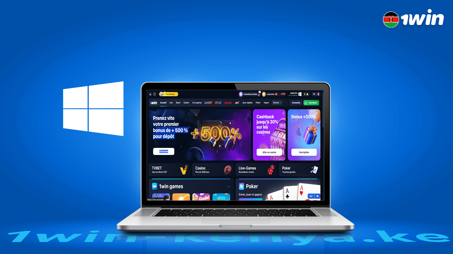 About 1Win for Windows