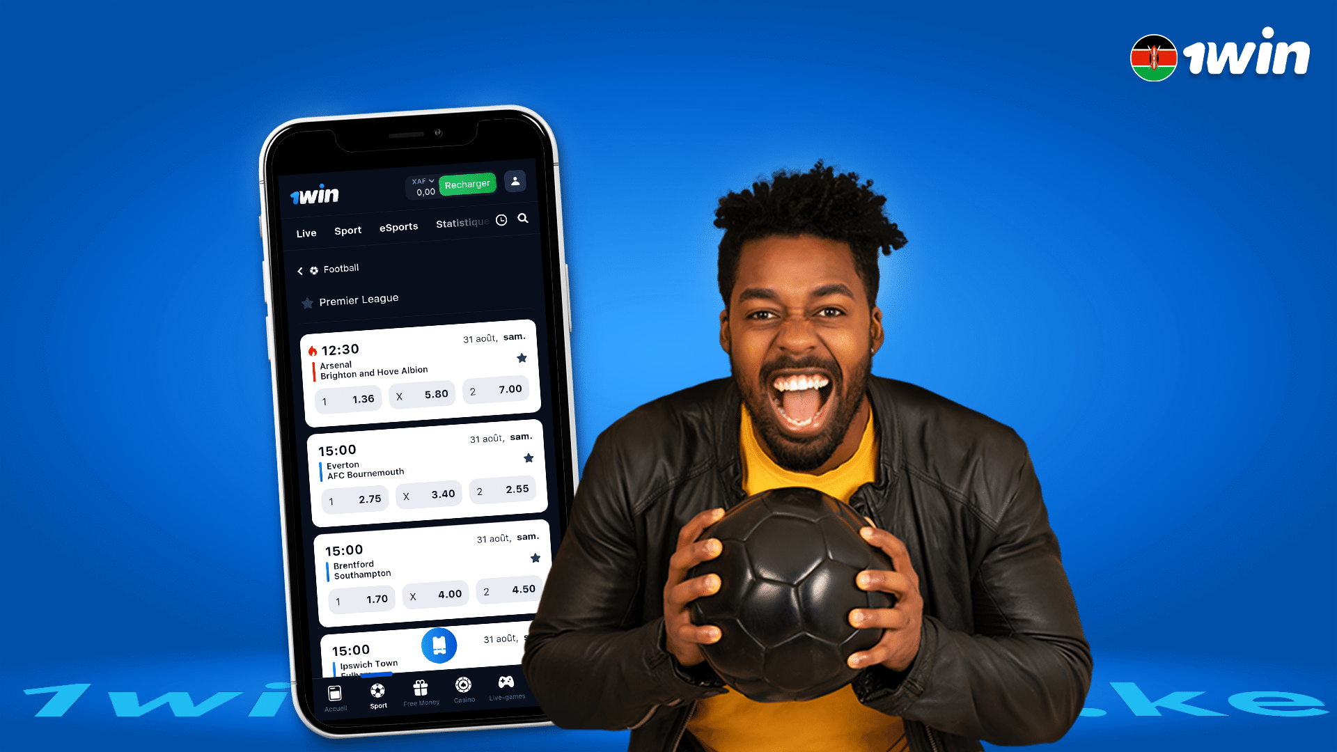 Here how to bet on 1Win Kenya