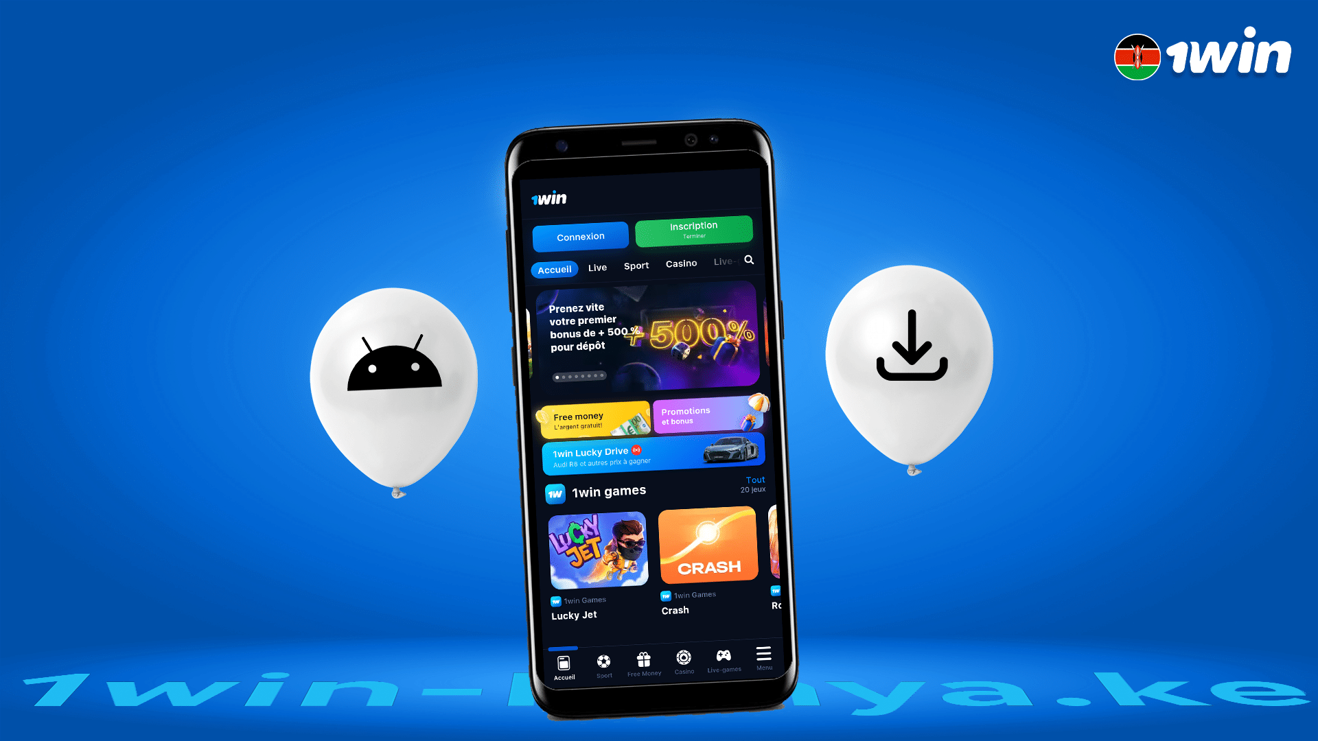 How do I download and install the 1Win Kenya app Android