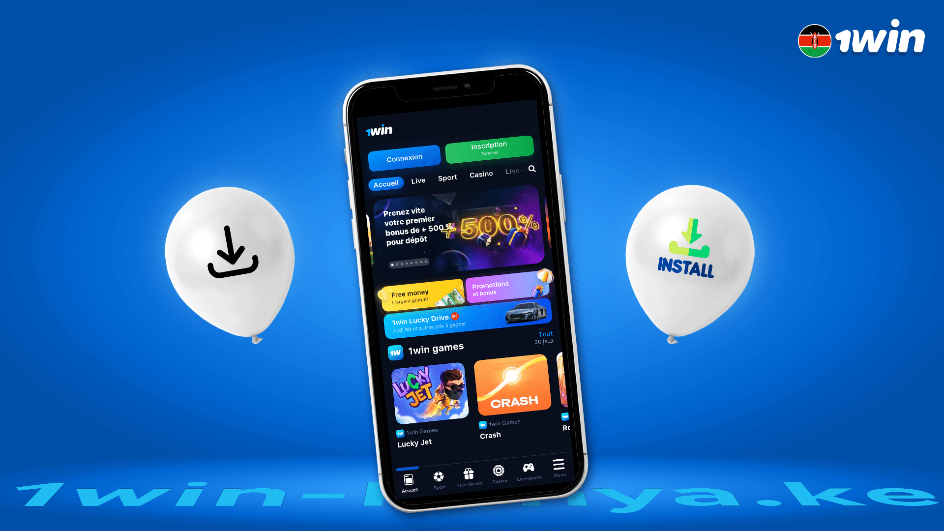 How do I download and install the 1Win Kenya app