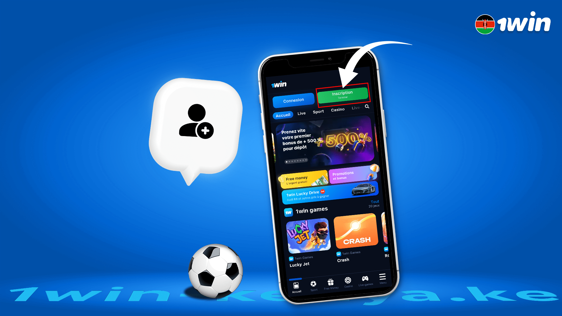How to register on 1Win via the application